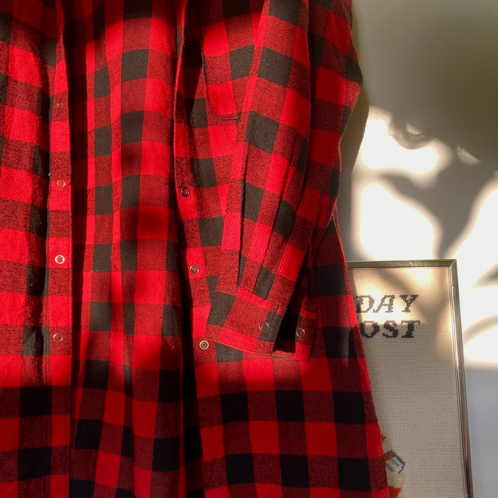 ❤️‍🔥LONG CHECKERED FLANNEL❤️‍🔥